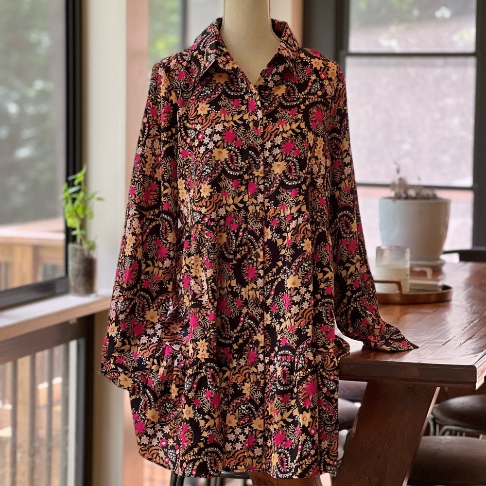 Fall Floral Dress